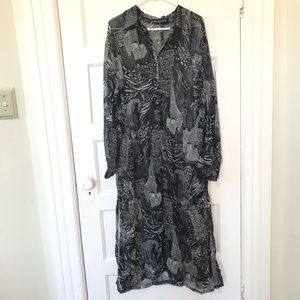 Mlle Gabrielle Button Down Open Front Long Top